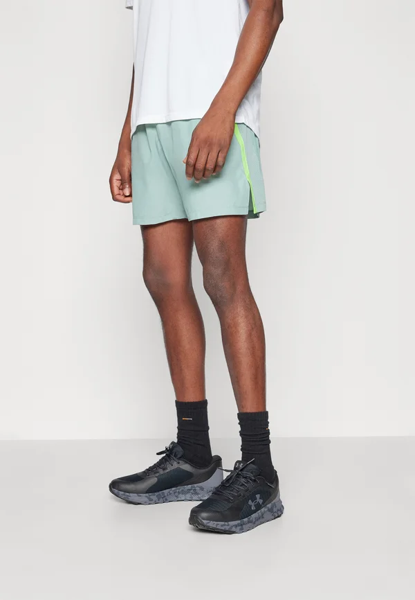 LAUNCH - Kurze Sporthose - silica green/cyber green