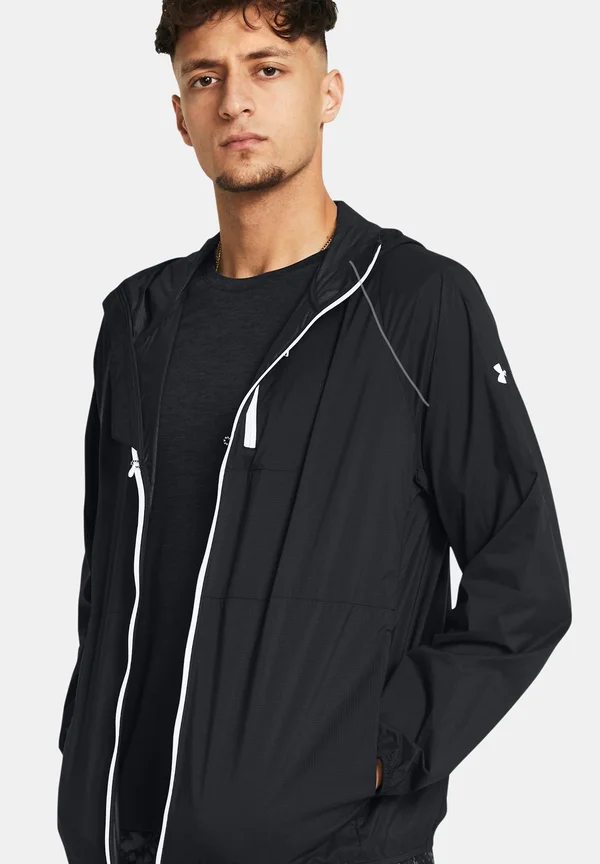 LAUNCH LIGHTWEIGHT - Windbreaker - black white