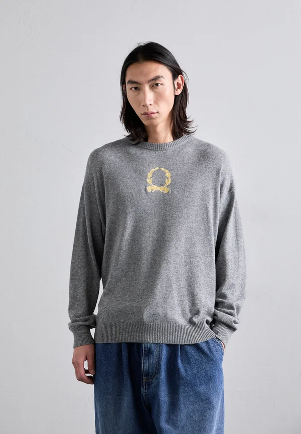 LAUREL CROWN EMBLEM - Strickpullover - grey