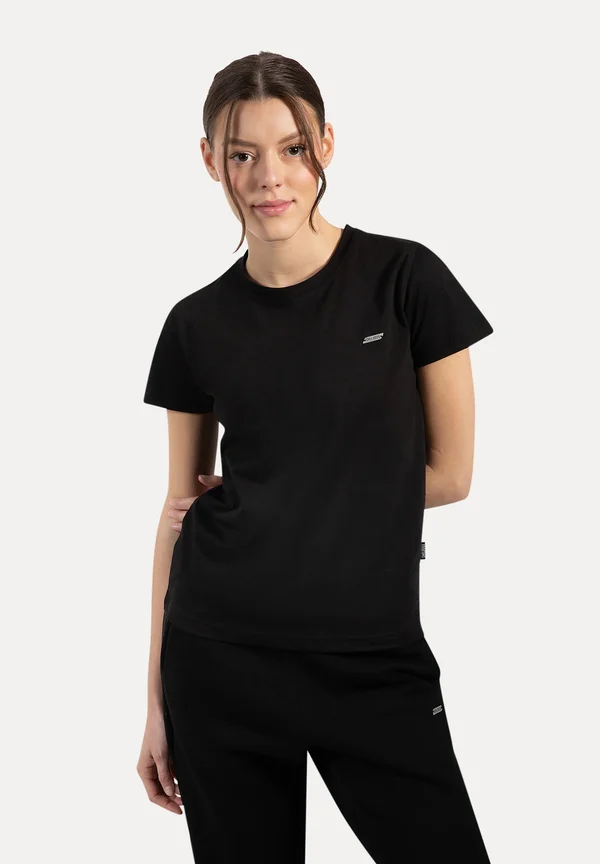 LAURENA - T-Shirt basic - schwarz