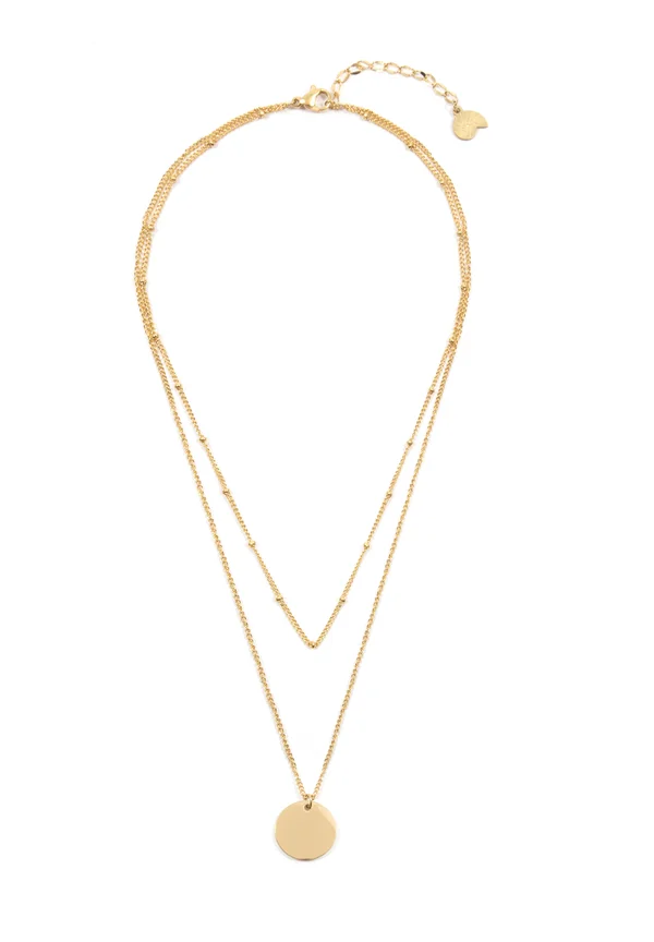 LAYERED CIRCLE - Halskette - goldfarben