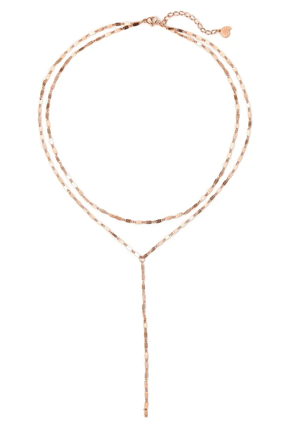 LAYERED Y - Halskette - rose gold-coloured