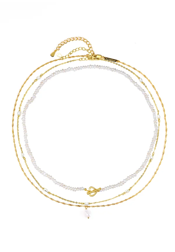 LAYERING SET OF 3 - Halskette - gold-coloured