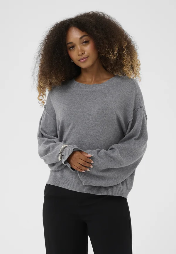 LCJOANNA PULLOVER - Strickpullover - dark grey melange
