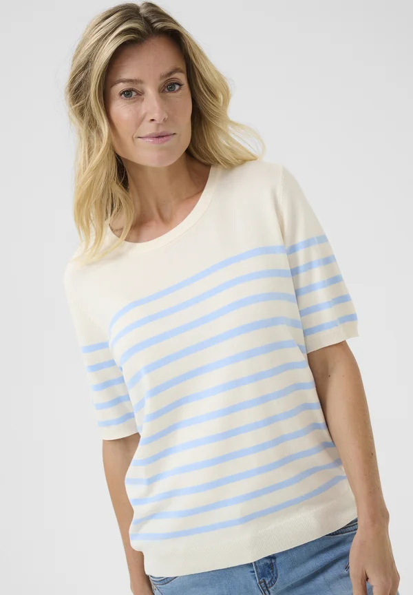 LCSANNA - Strickpullover - cashmere blue eggnog stripe