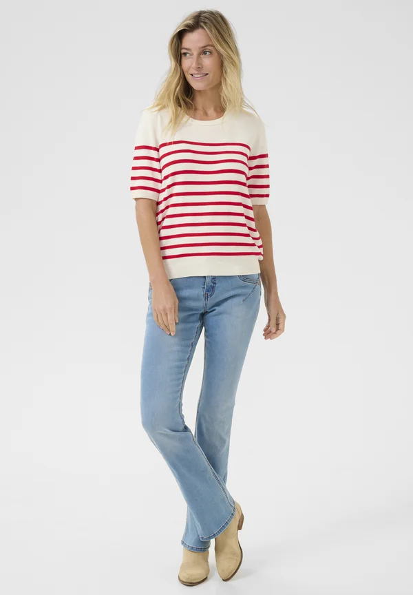 LCSANNA - Strickpullover - high risk red eggnog stripe