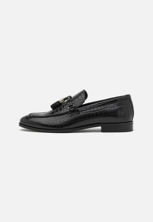 LEATHER - Business-Slipper - black