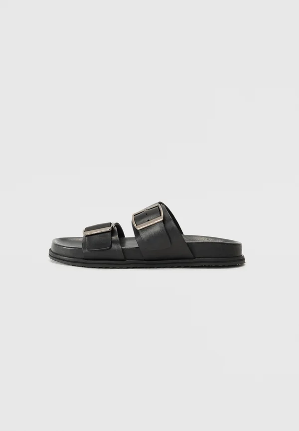 LEATHER - Hausschuh - black