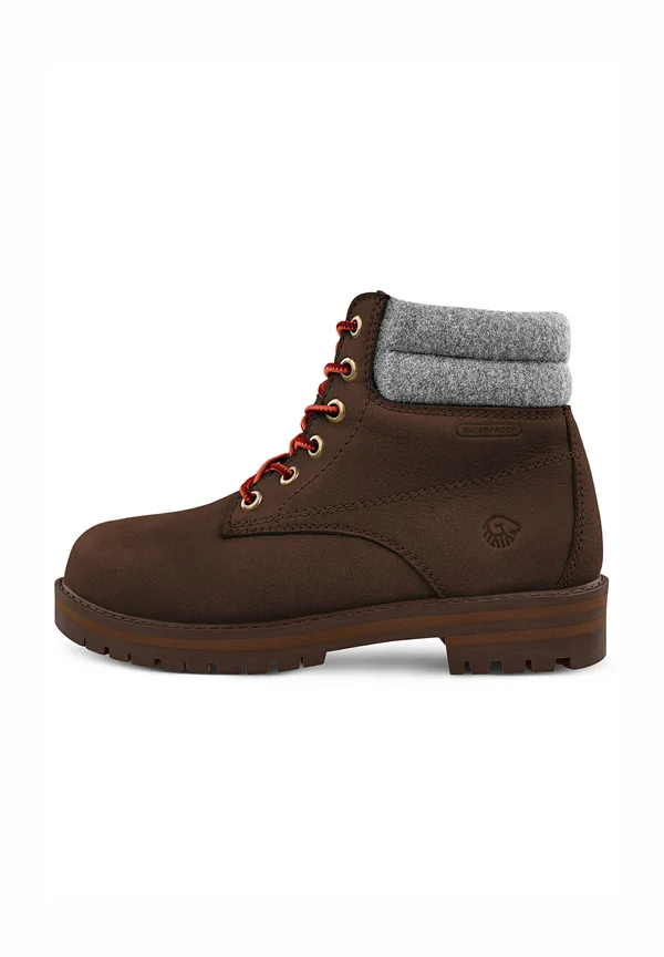 LEATHER MERINO BOOT - Ankle Boot - dunkelbraun