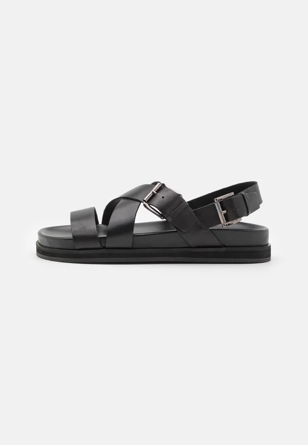 LEATHER - Riemensandalette - black