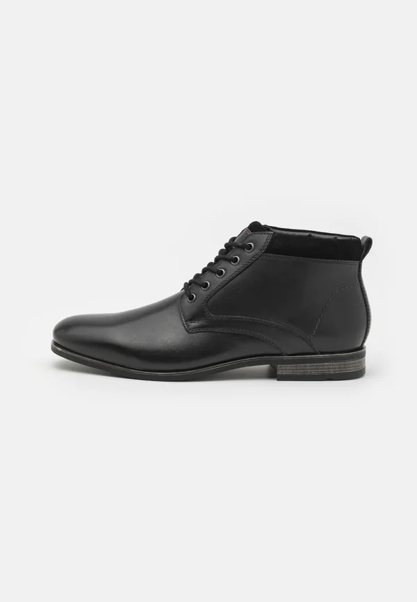 LEATHER - Schnürstiefelette - black