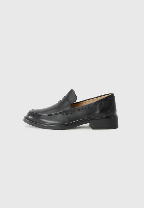 LEATHER - Slipper - black