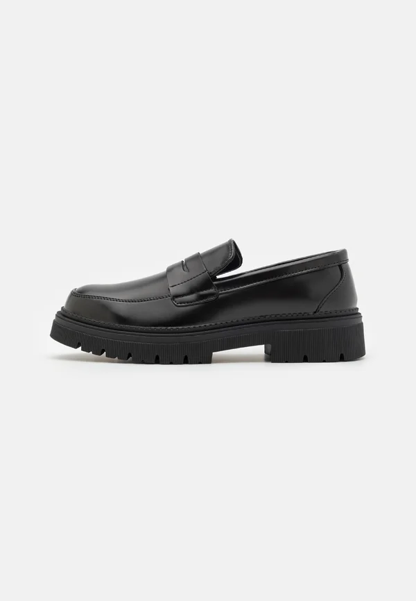 LEATHER - Slipper - black