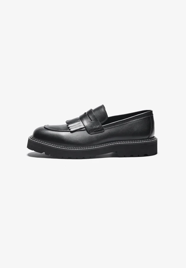 LEATHER - Slipper - black