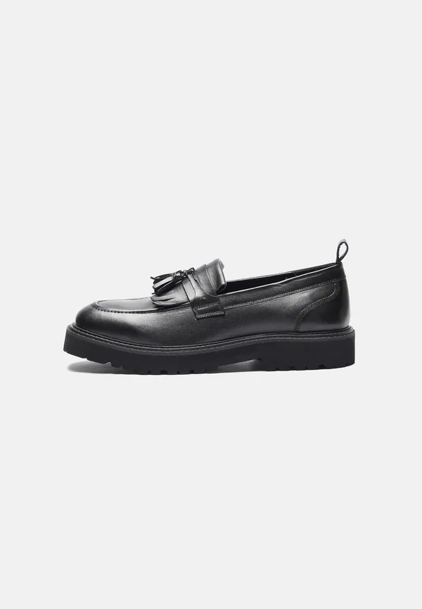 LEATHER - Slipper - black