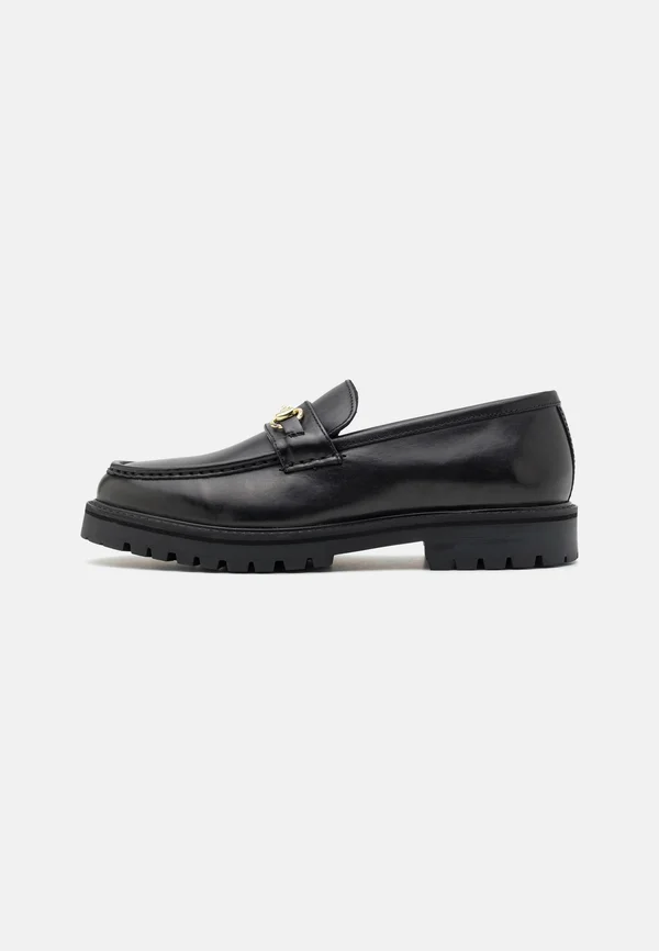 LEATHER - Slipper - black