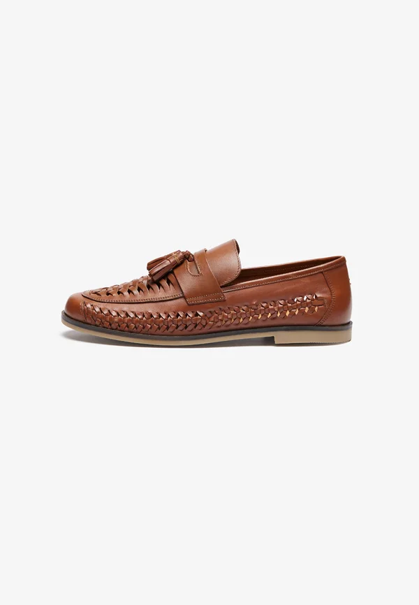 LEATHER - Slipper - cognac