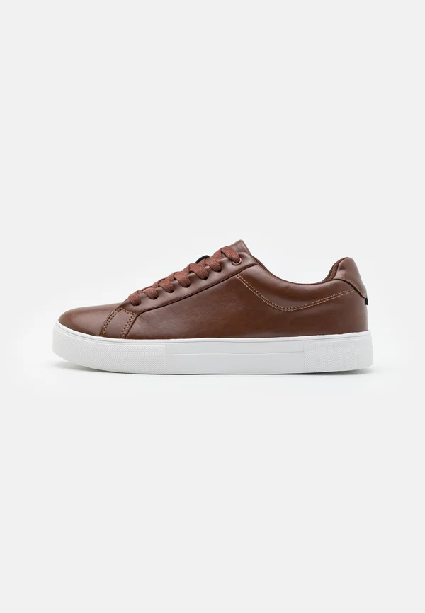 LEATHER - Sneaker low - cognac