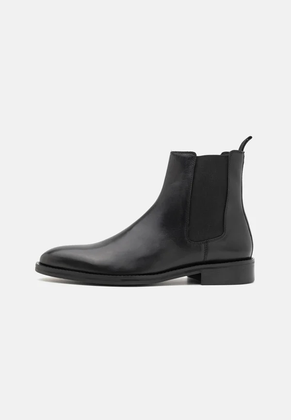 LEATHER - Stiefelette - black