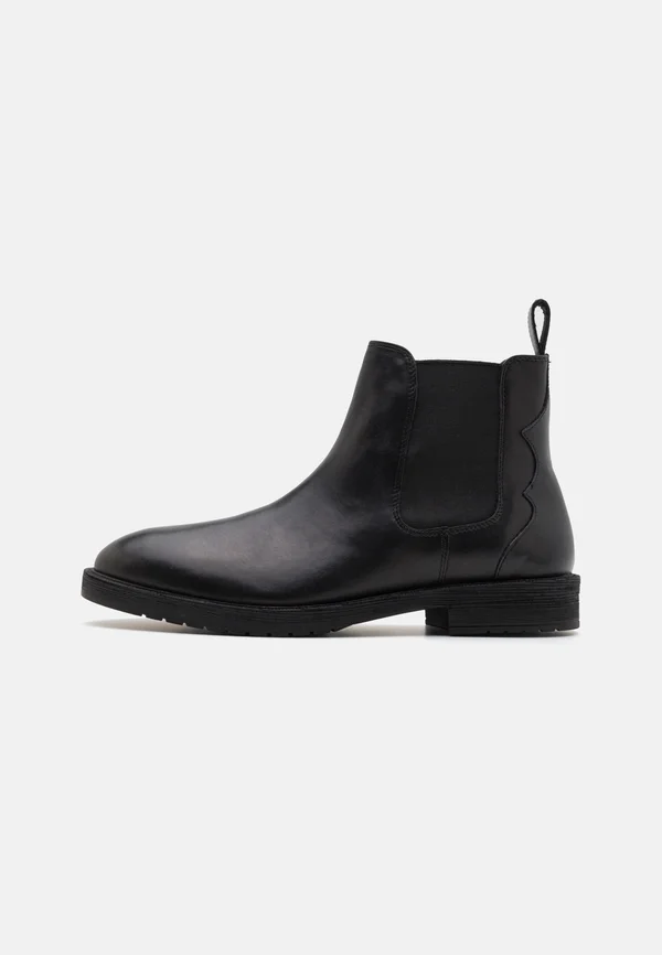 LEATHER - Stiefelette - black