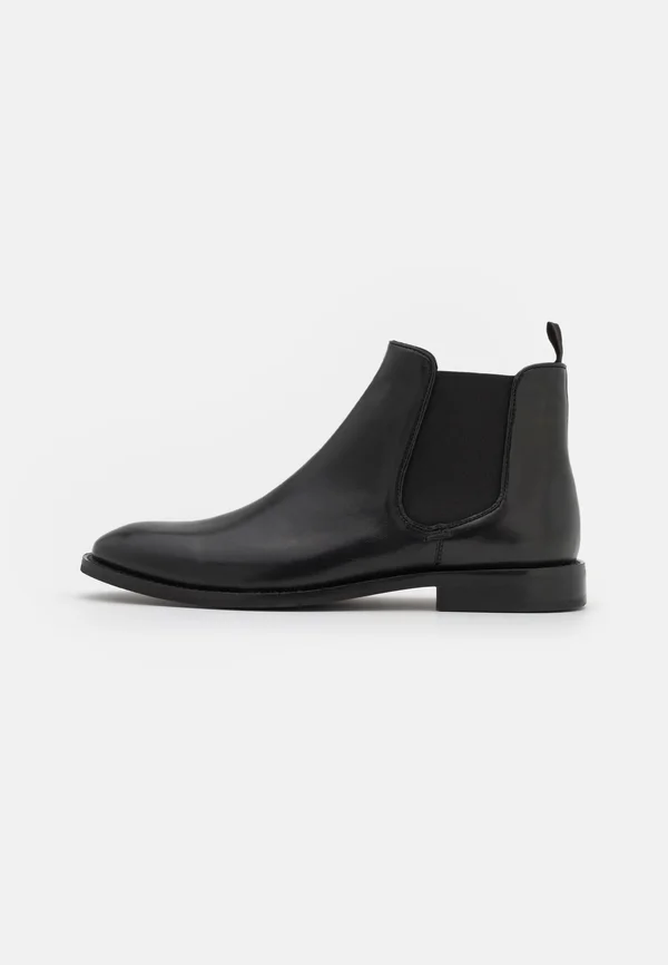 LEATHER - Stiefelette - black