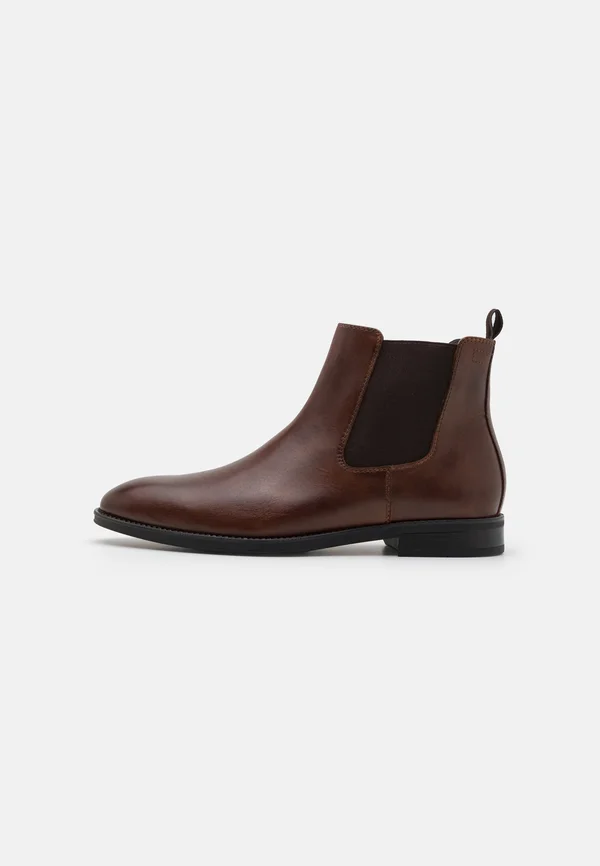 LEATHER - Stiefelette - dark brown