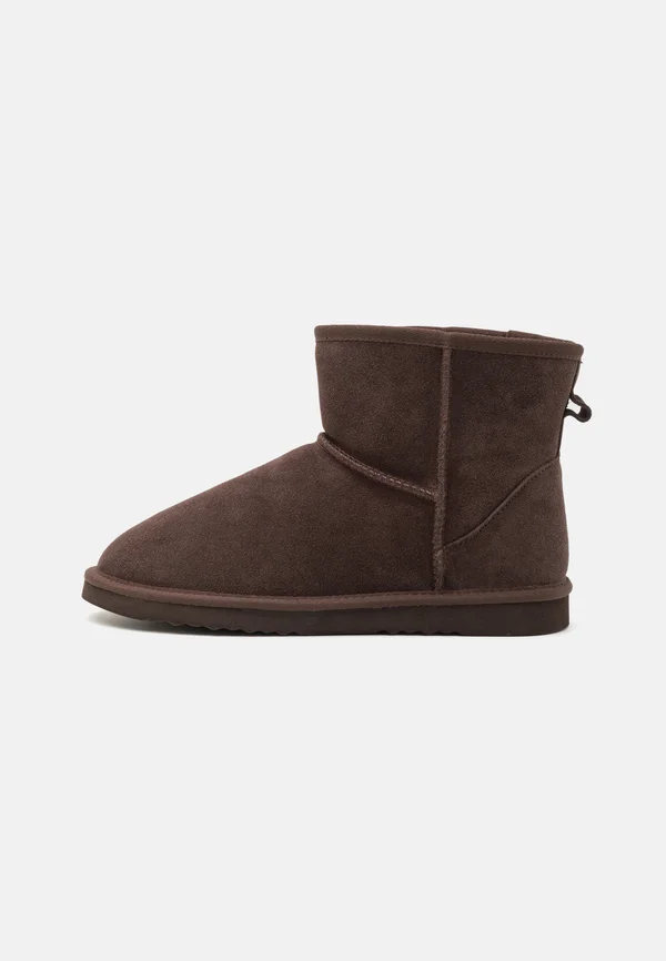 LEATHER - Stiefelette - dark brown
