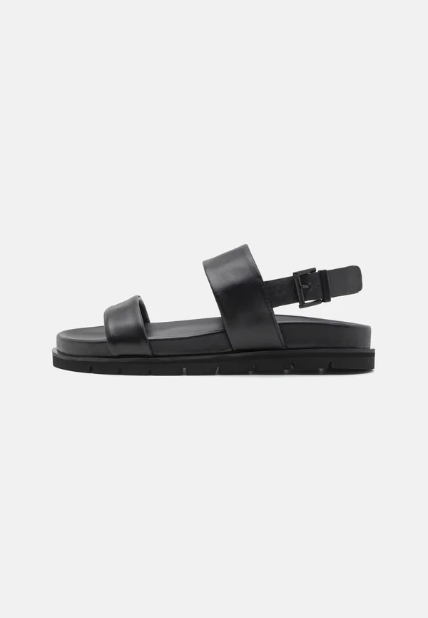 LEATHER UNISEX - Riemensandalette - black