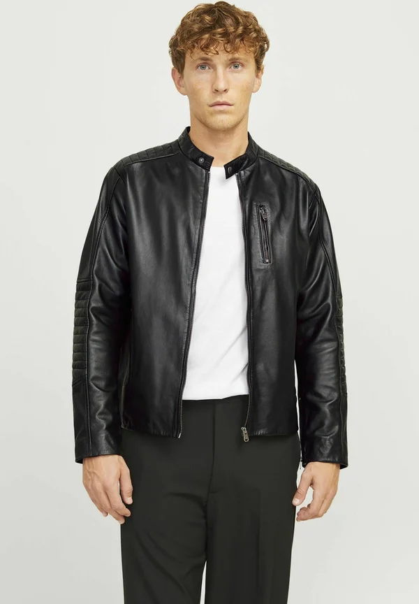 Lederjacke - black