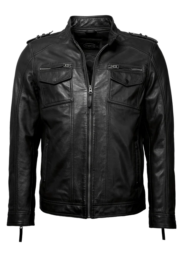 Lederjacke - black
