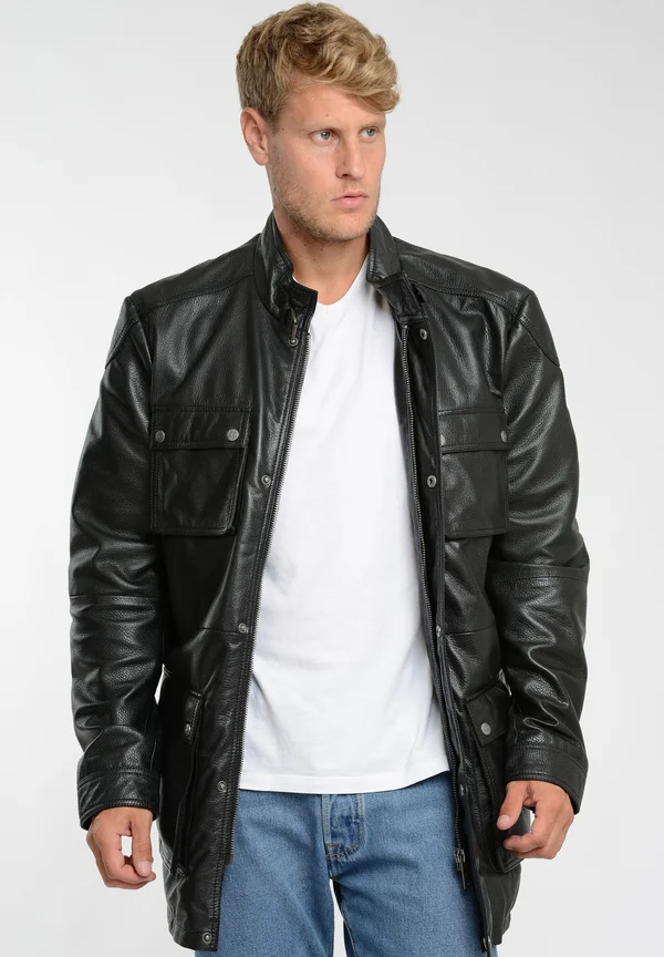Lederjacke - black