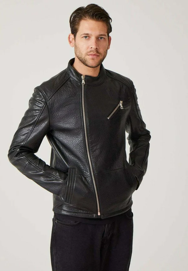Lederjacke - black