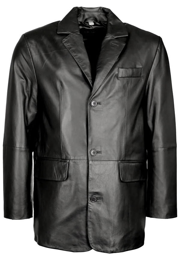 Lederjacke - black