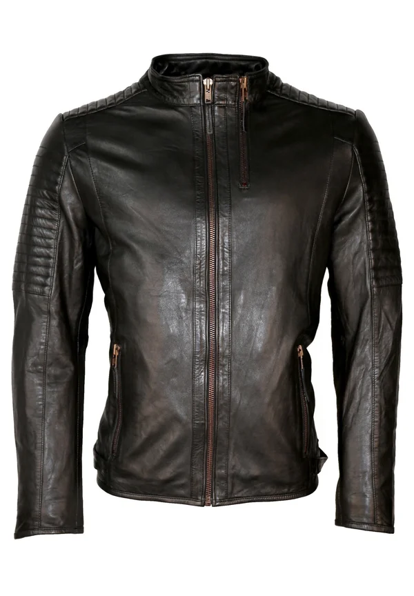 Lederjacke - black