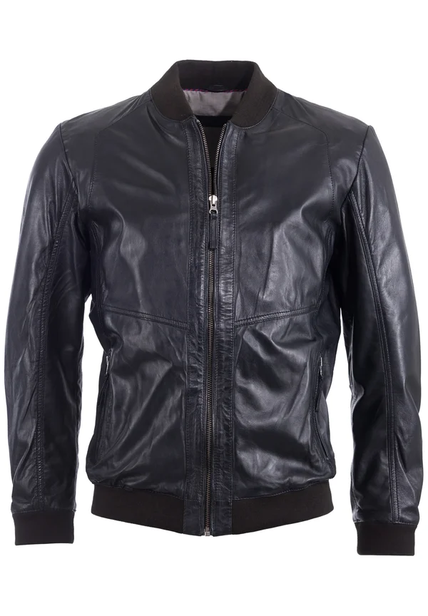 Lederjacke - black