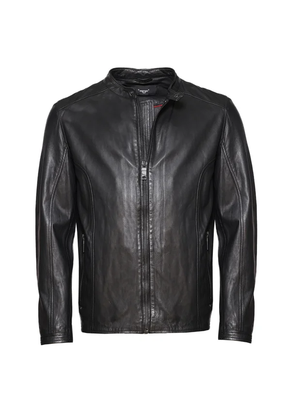 Lederjacke - black