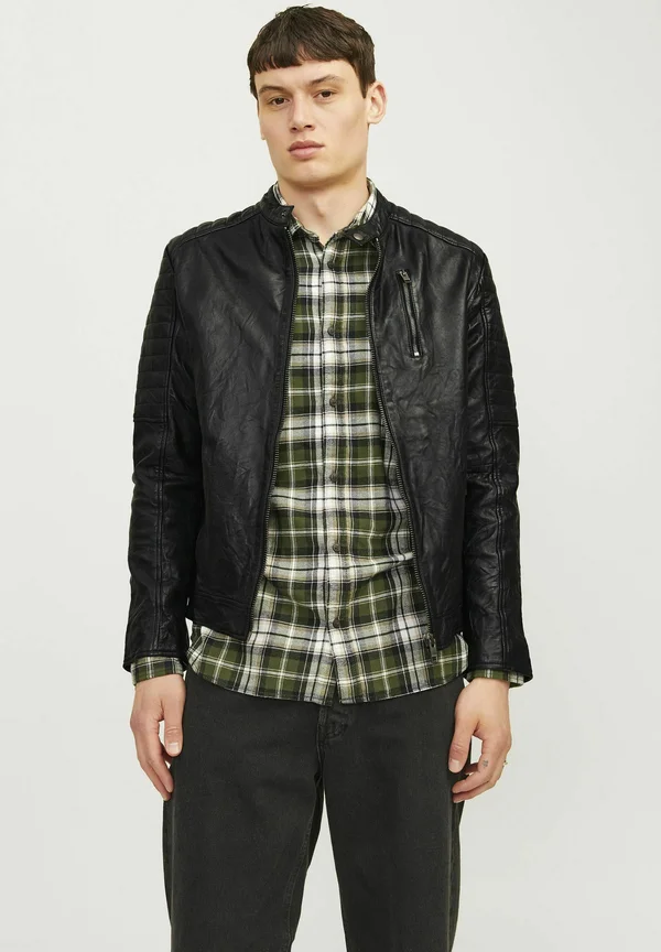 Lederjacke - black