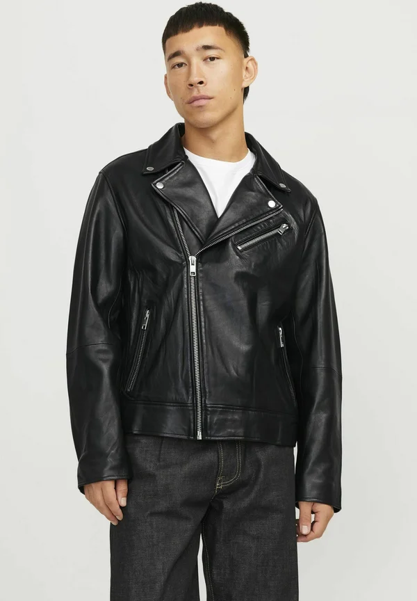 Lederjacke - black