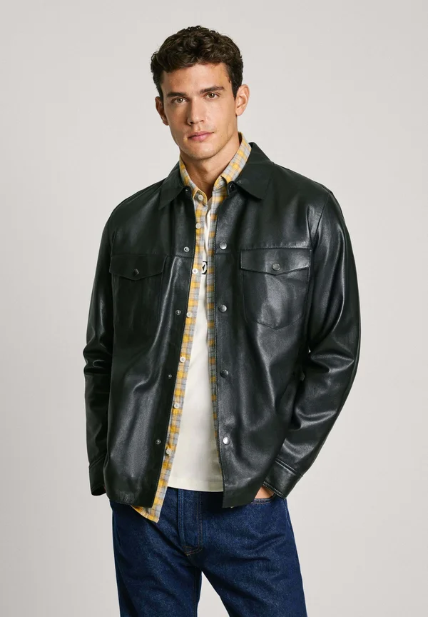 Lederjacke - black