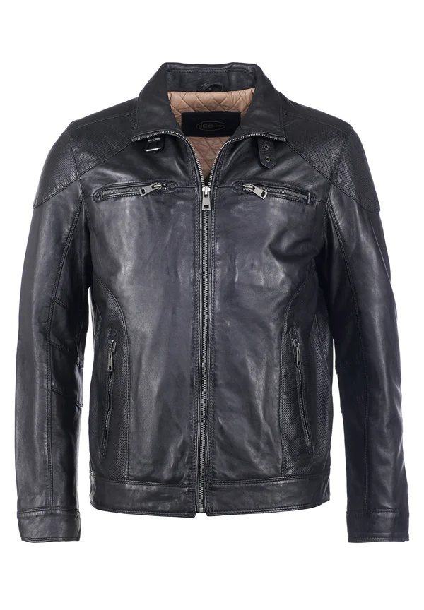 Lederjacke - black