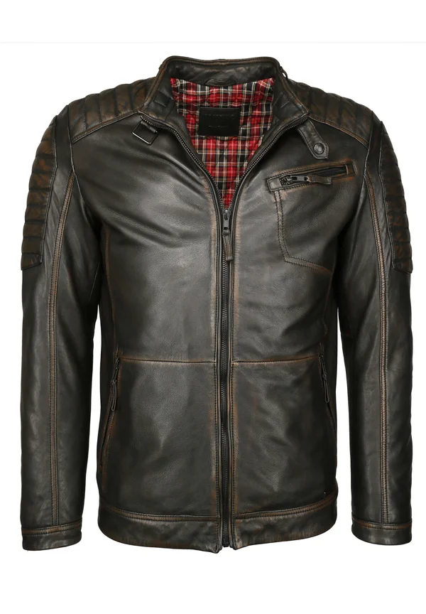 Lederjacke - braun