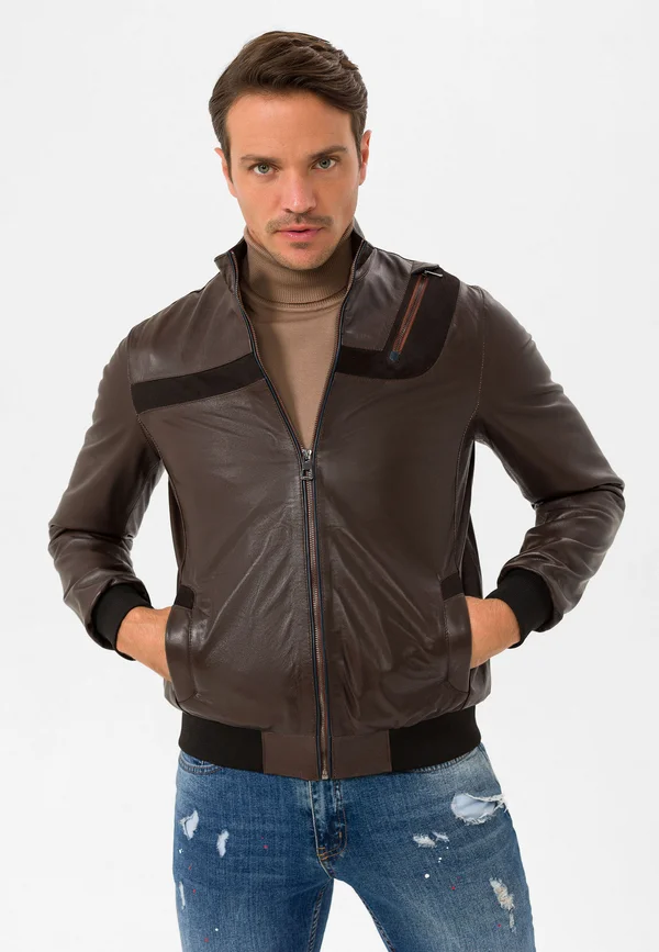 Lederjacke - brown