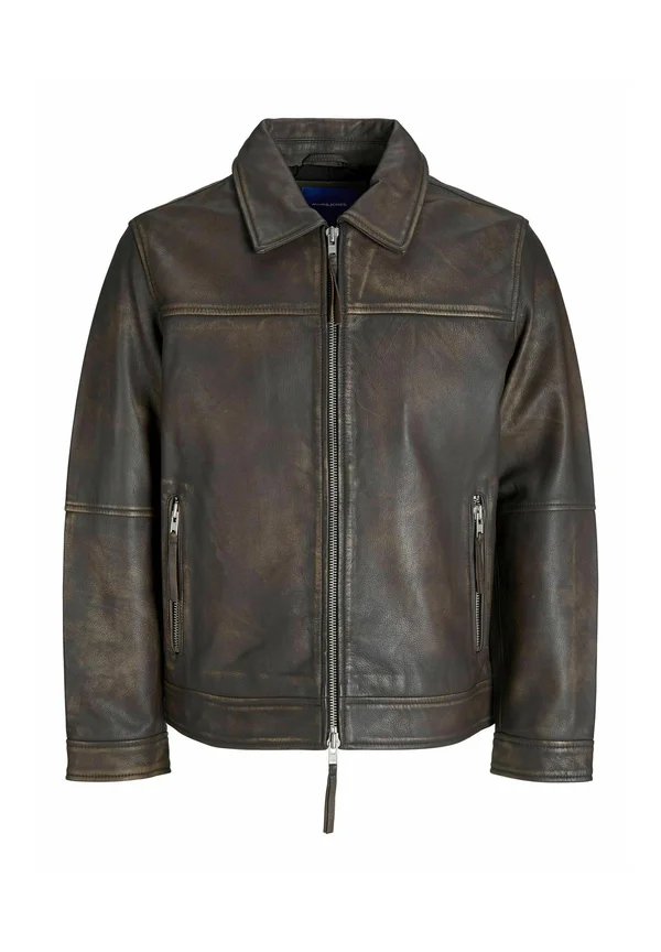 Lederjacke - chocolate brown