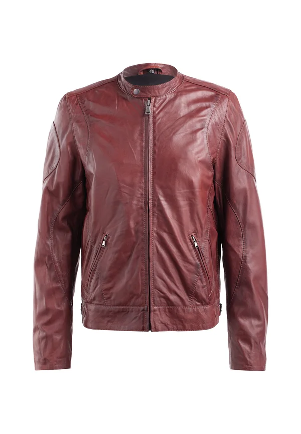 Lederjacke - cognac braun