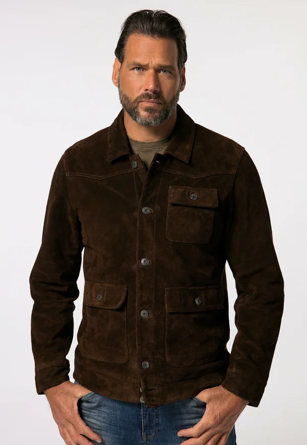 Lederjacke - dark brown