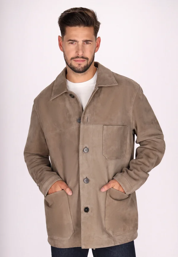 Lederjacke - grau