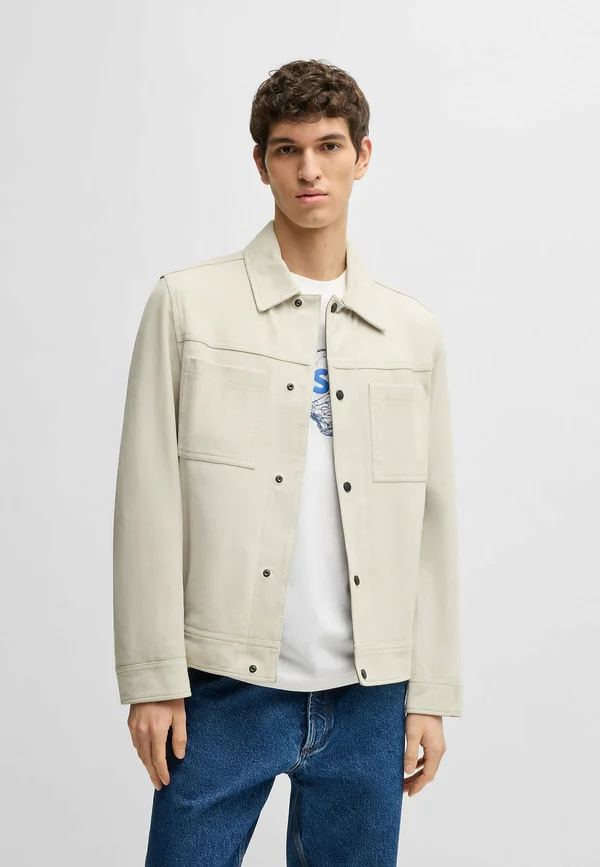 Lederjacke - light beige one