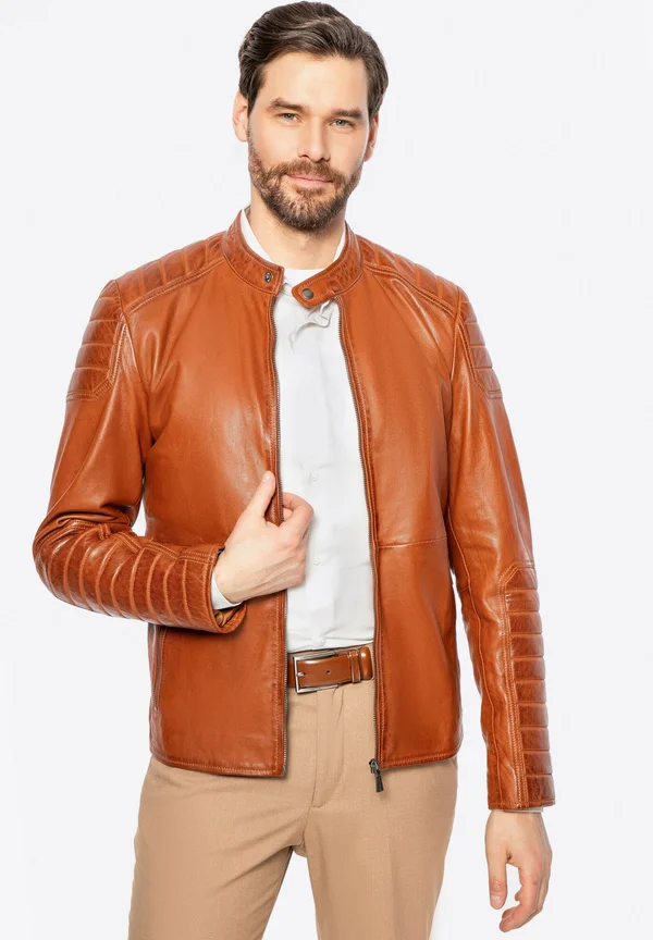 Lederjacke - light brown
