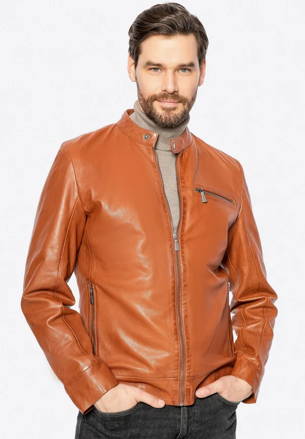 Lederjacke - light brown
