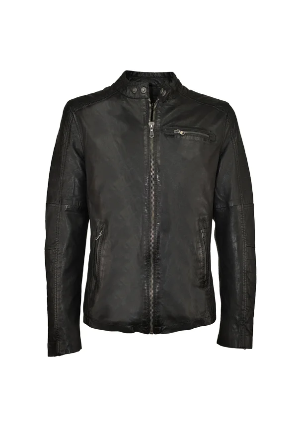 Lederjacke - schwarz